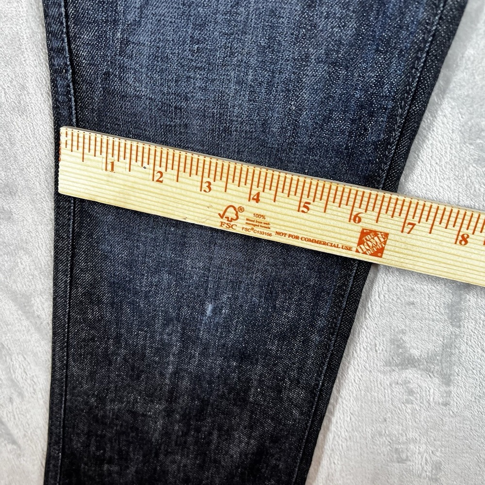 Juicy Couture Flare Jeans Womens 27 Dark Wash Low Rise Stretch Retro Y2K USA - Picture 4 of 11